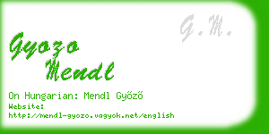 gyozo mendl business card